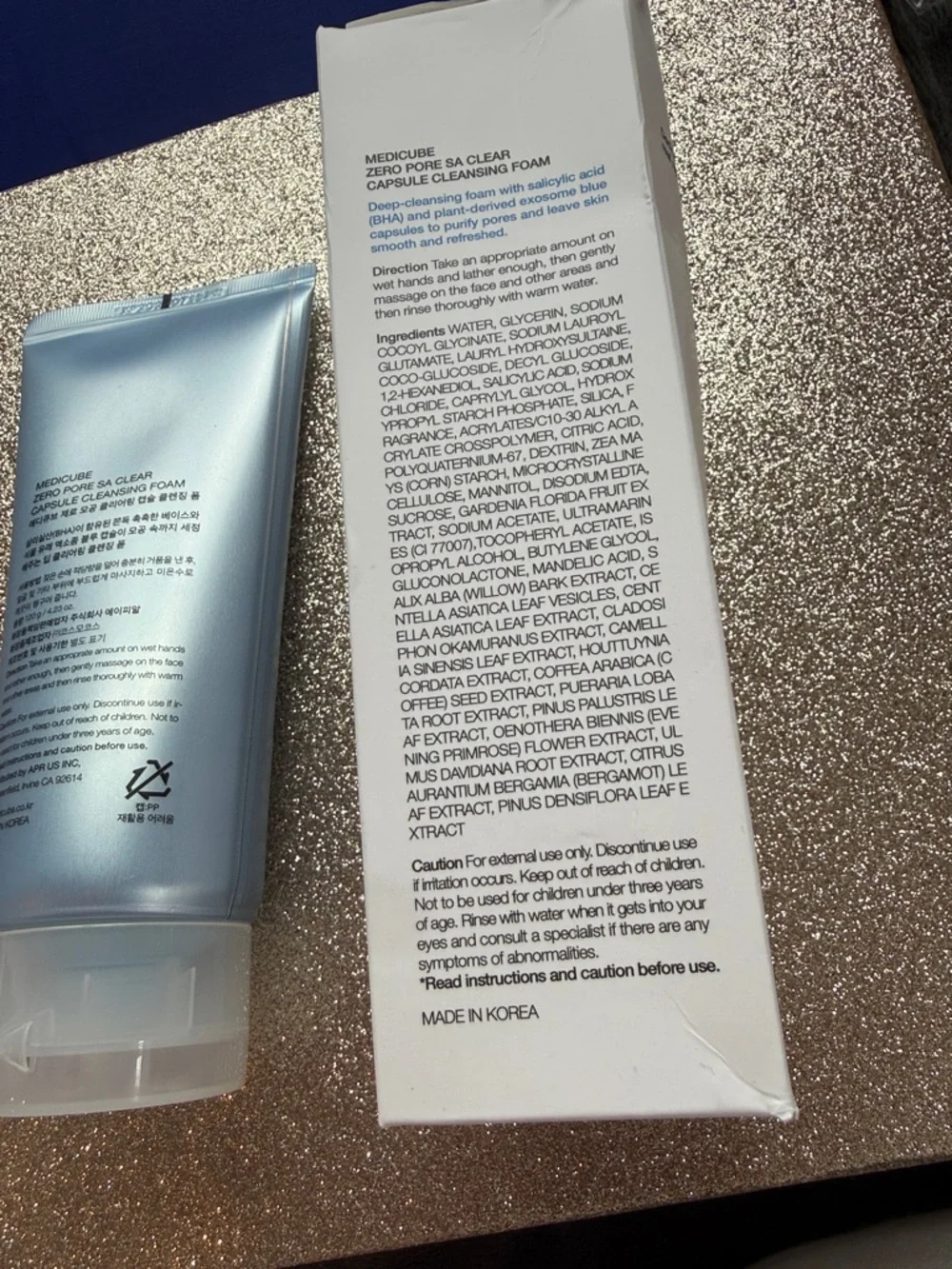NEW 4.23oz Zero Pore SA Clear Capsule Cleansing Foam - Light Blue